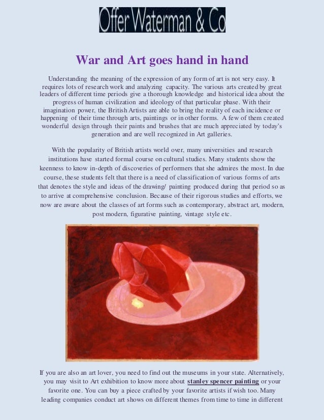 Role of modern art to get to know about contemporary ideas and movements