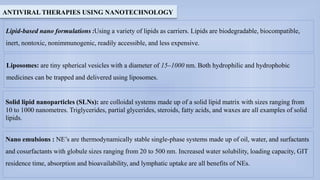 Role of nanoparticles as antiviral agents ppt | PPTX