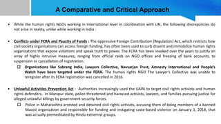 Role of NGOs in the protection of human rights of accused and victims ...