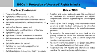 Role of NGOs in the protection of human rights of accused and victims ...
