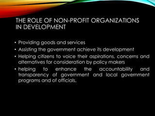Role of NGOs in development | PDF