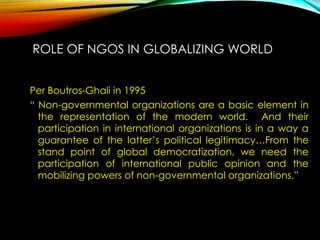 Role of NGOs in development | PDF