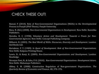 Role of NGOs in development | PDF