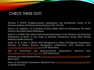 Role of NGOs in development | PDF
