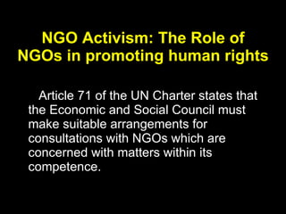 Ngo Human Rights Policy Examples Role of NGOs in promoting the right to health | PPT