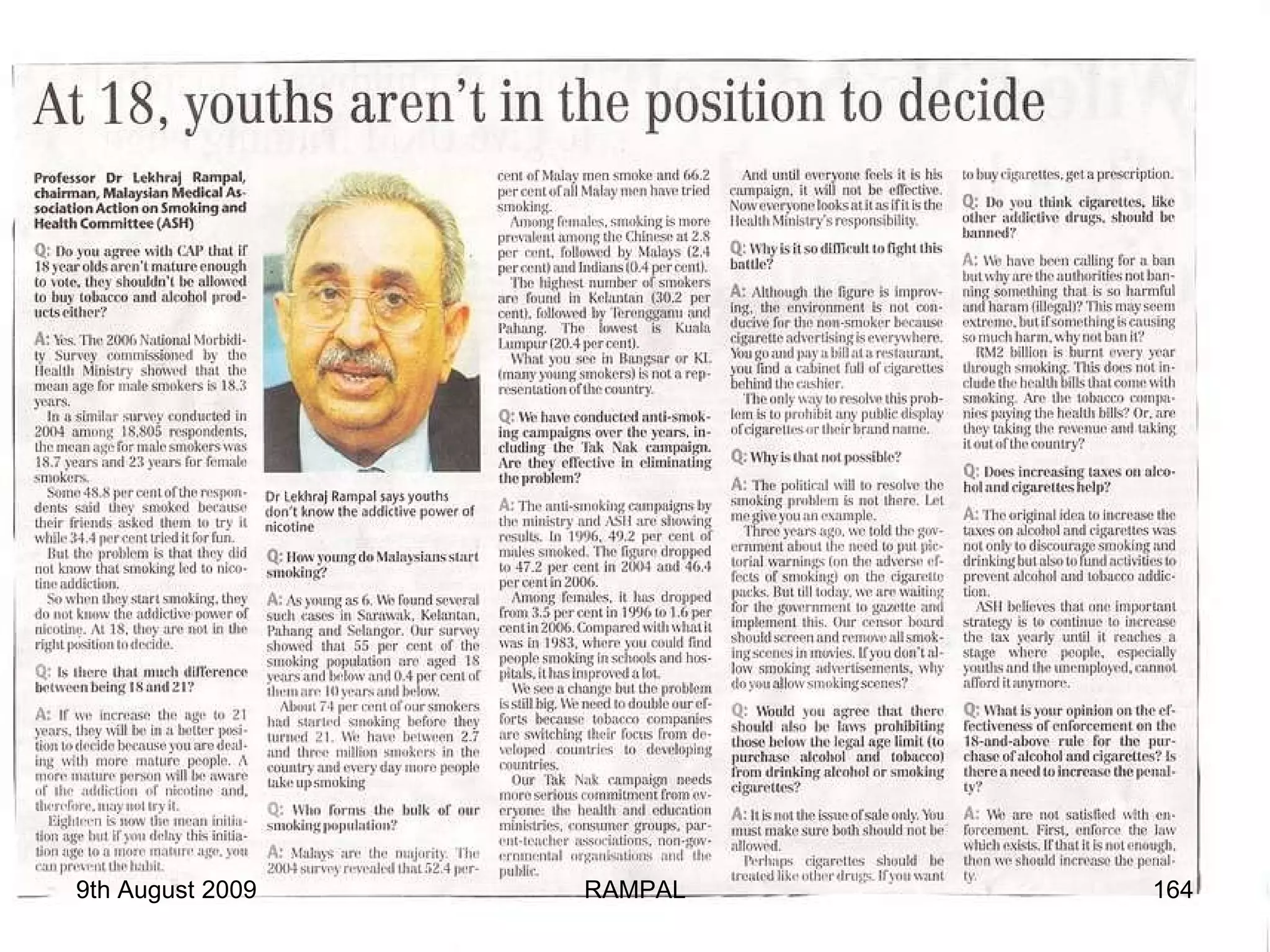 9th August 2009 RAMPAL 