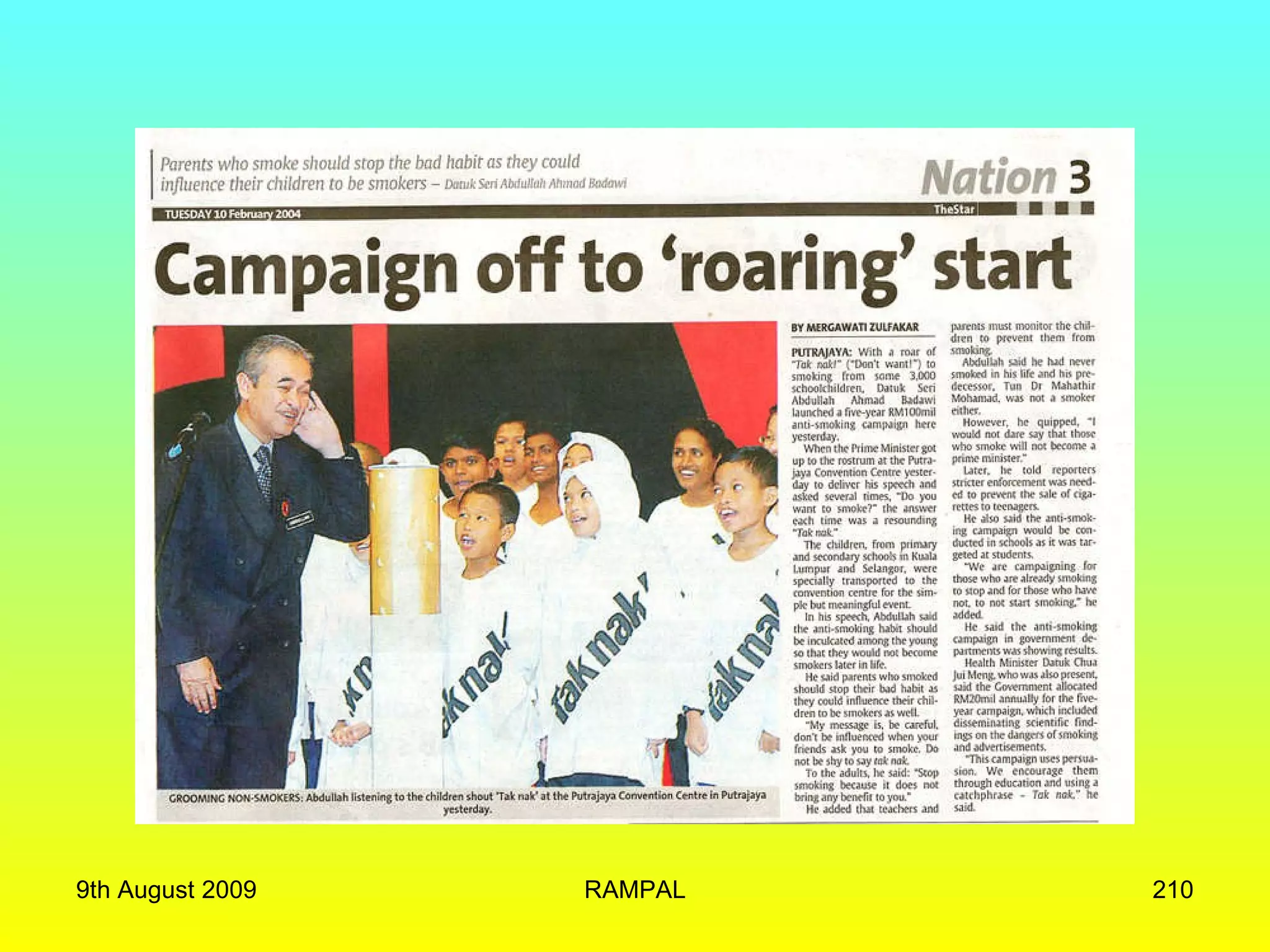 9th August 2009 RAMPAL 