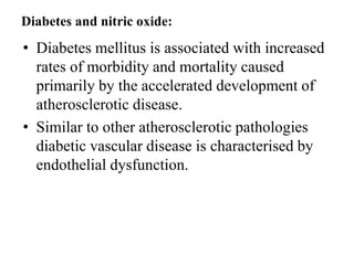 Role of nitric oxide in pathology | PPTX