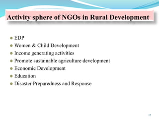 Role of non-governmental organizations (NGOs) in rural development | PPT