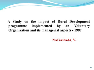 Role of non-governmental organizations (NGOs) in rural development | PPT