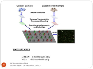 SIGNIFICANTS
GREEN - In normal cells only
RED - Diseased cells only
MOHAMED ABUSALI
DEPARTMENT OF PHARMACOLOGY11
 