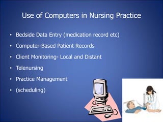 Role of nursing informatics in hospital information system | PPT ...