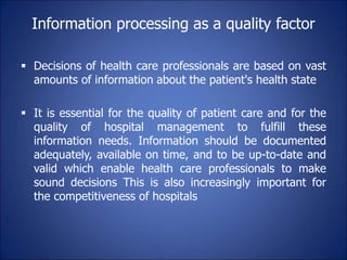 Role of nursing informatics in hospital information system | PPT