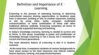 Role of Online Learning in the Quality Improvement of Higher Education ...