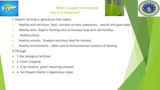 Role of organic farming A Presentation By Mr Allah Dad Khan Former ...