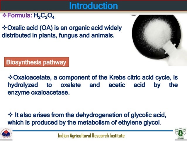oxalic acid formula