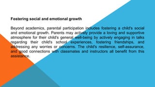 Role of Parental Involvement in early childhood education | PPTX