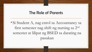 ROLE OF PARENTS IN THE CHILD'S CAREER CHOICE.pptx