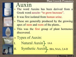 Role of Plant Growth Regulators in Vegetable Crops | PPTX