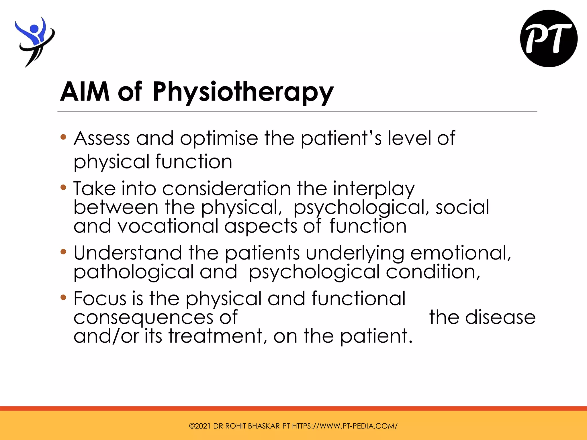 Role of Physiotherapy in Hospital - Dr Rohit Bhaskar | PDF