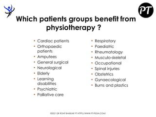 Role of Physiotherapy in Hospital - Dr Rohit Bhaskar | PDF