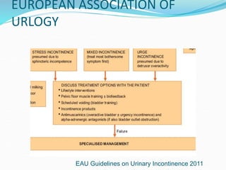 EUROPEAN ASSOCIATION OF
URLOGY
EAU Guidelines on Urinary Incontinence 2011
 