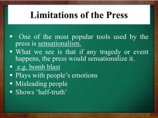Role of press in 21 st Century
