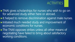Role of professional assosciations and unions ppt | PPTX