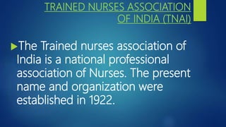 Role of professional assosciations and unions ppt | PPTX