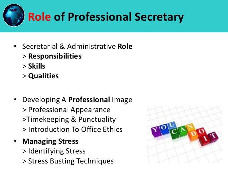 secretarial skills