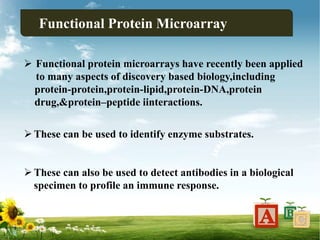 protein microarray | PPTX
