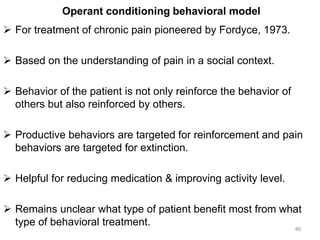 Role of psychiatrist in chronic pain | PPT
