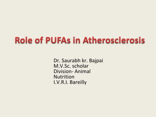 Dr. Saurabh kr. Bajpai
M.V.Sc. scholar
Division- Animal
Nutrition
I.V.R.I. Bareilly

 
