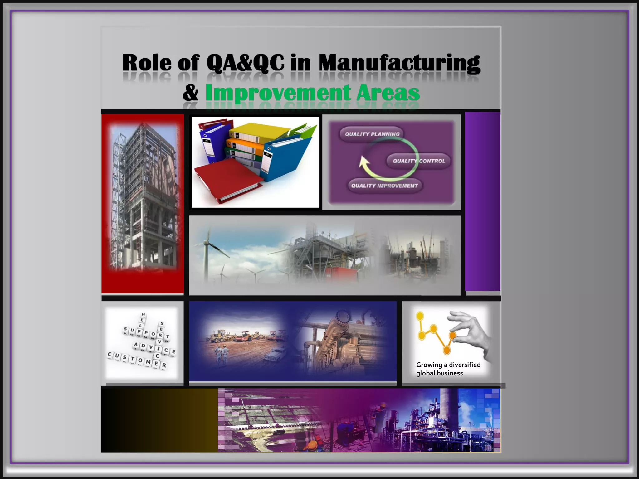 Role of qa&qc in manufacturing presentation | PPT