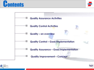 Role of qa&qc in manufacturing presentation | PPT