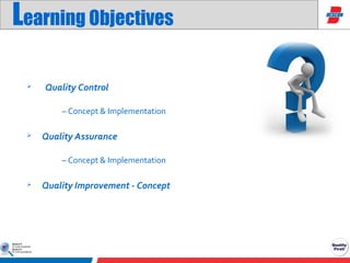 Role of qa&qc in manufacturing presentation | PPT