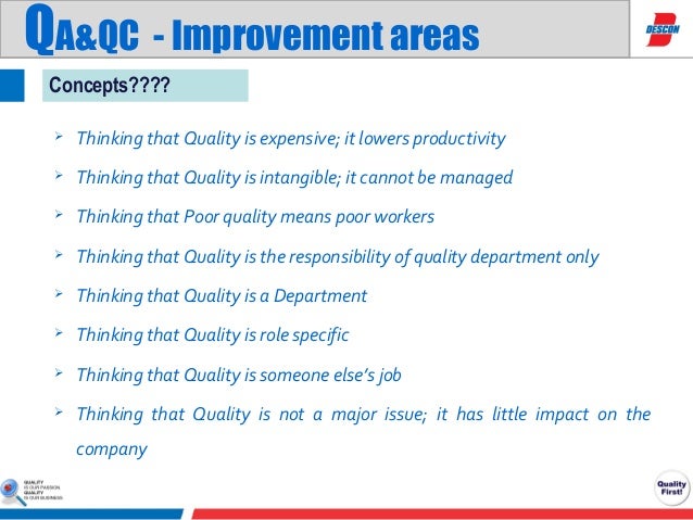 Role of qa&qc in manufacturing presentation