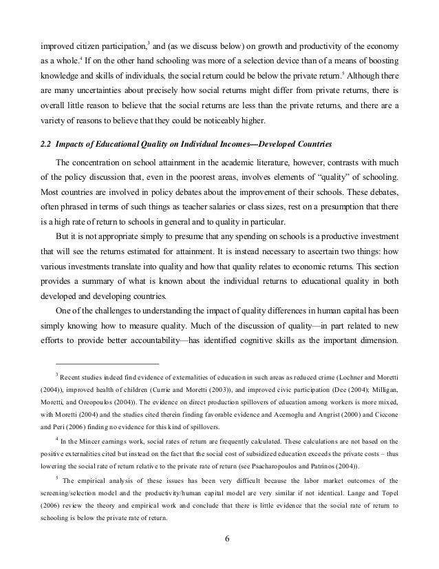 role of education in economic development pdf