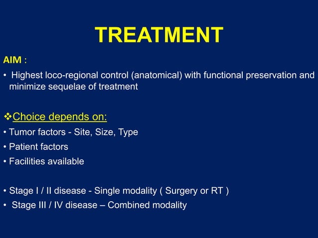 Role of radiotherapy and chemotherapy in oral cavity cancer | PPTX ...