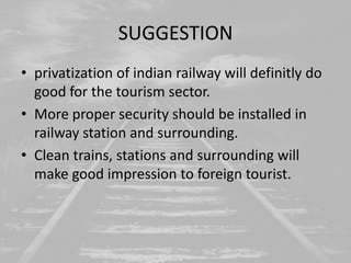 Role of Railways in Tourism