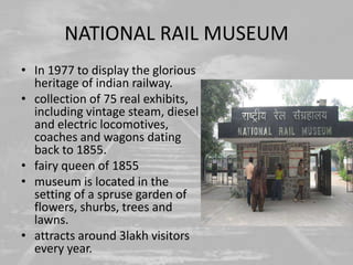 Role of Railways in Tourism