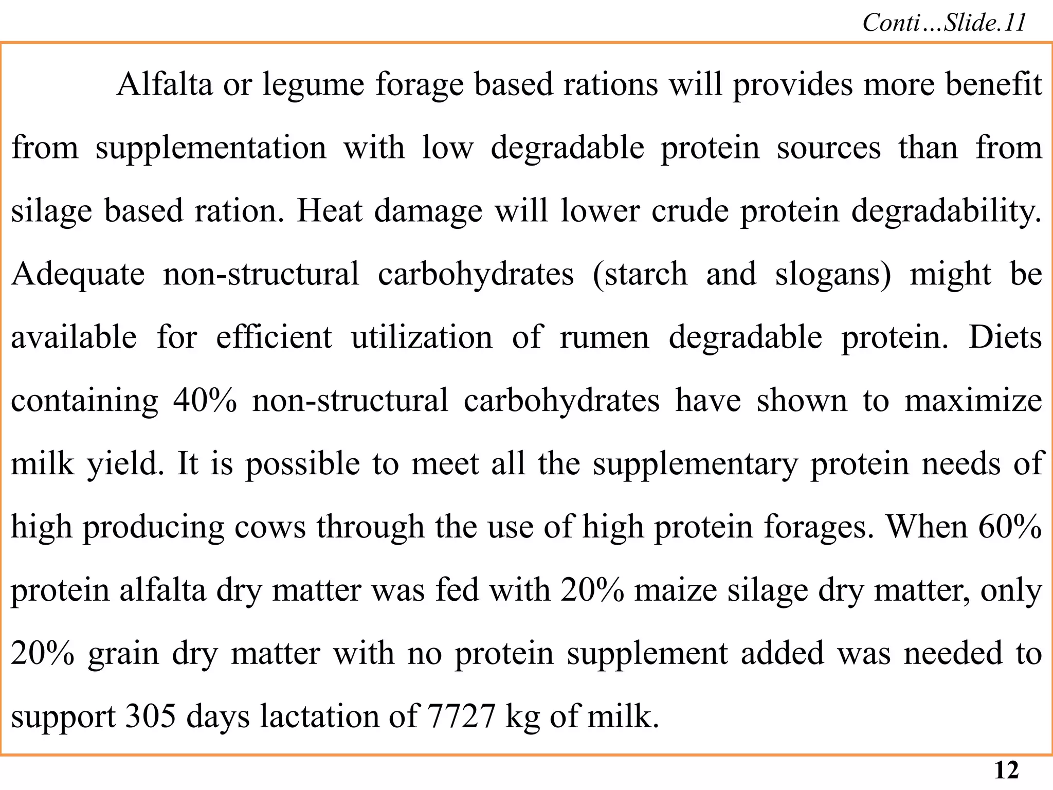 Role of ration in management of bovine fertility | PPTX