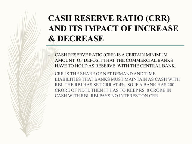Role of rbi in controlling money supply in india | PPTX