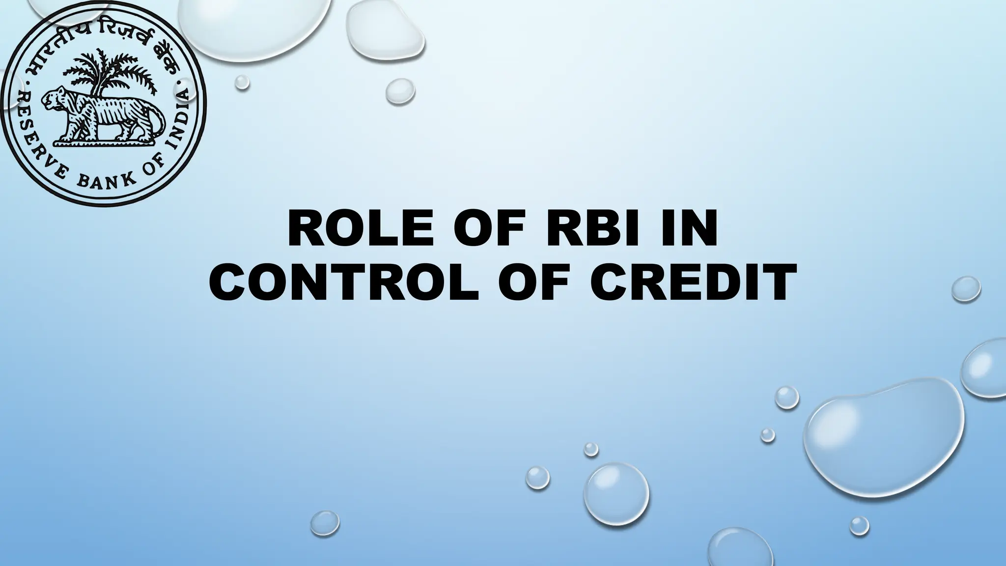 role of rbi in control of credit project.pptx