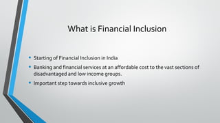 Role of RBI in financial inclusion | PPT