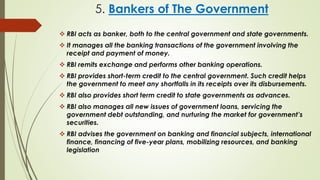 Role of rbi in indian economy | PPTX