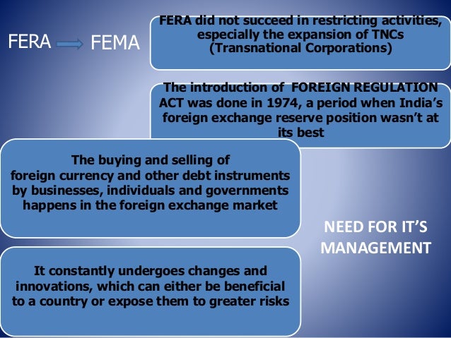 Forex management by rbi