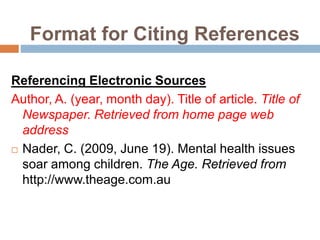 Research Reference Source Format Role of review of literature in research process | PPTX