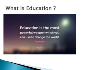Role of Education in Social Change | PPTX