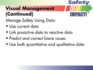 Proactive Safety Data Role Of Safety In Operations Excellence | PPT